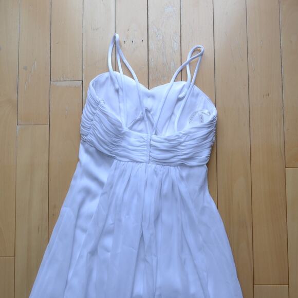 Elegant Galina White A-Line Spaghetti Strap Wedding Dress Size 2 - Picture 5 of 5